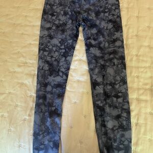 Athleta Girl Navy Printed Chit Chat Leggings